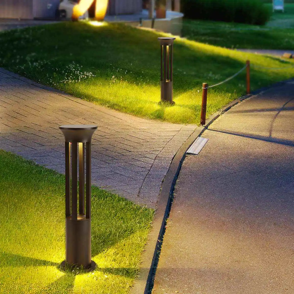Antizer Cylindrical Lawn Outdoor Floor Lamp