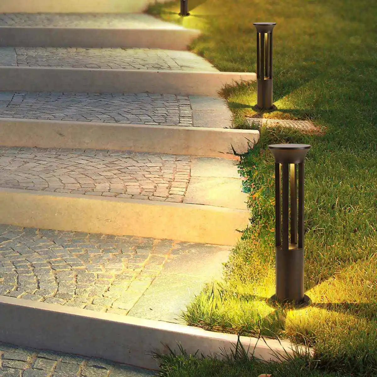 Antizer Cylindrical Lawn Outdoor Floor Lamp