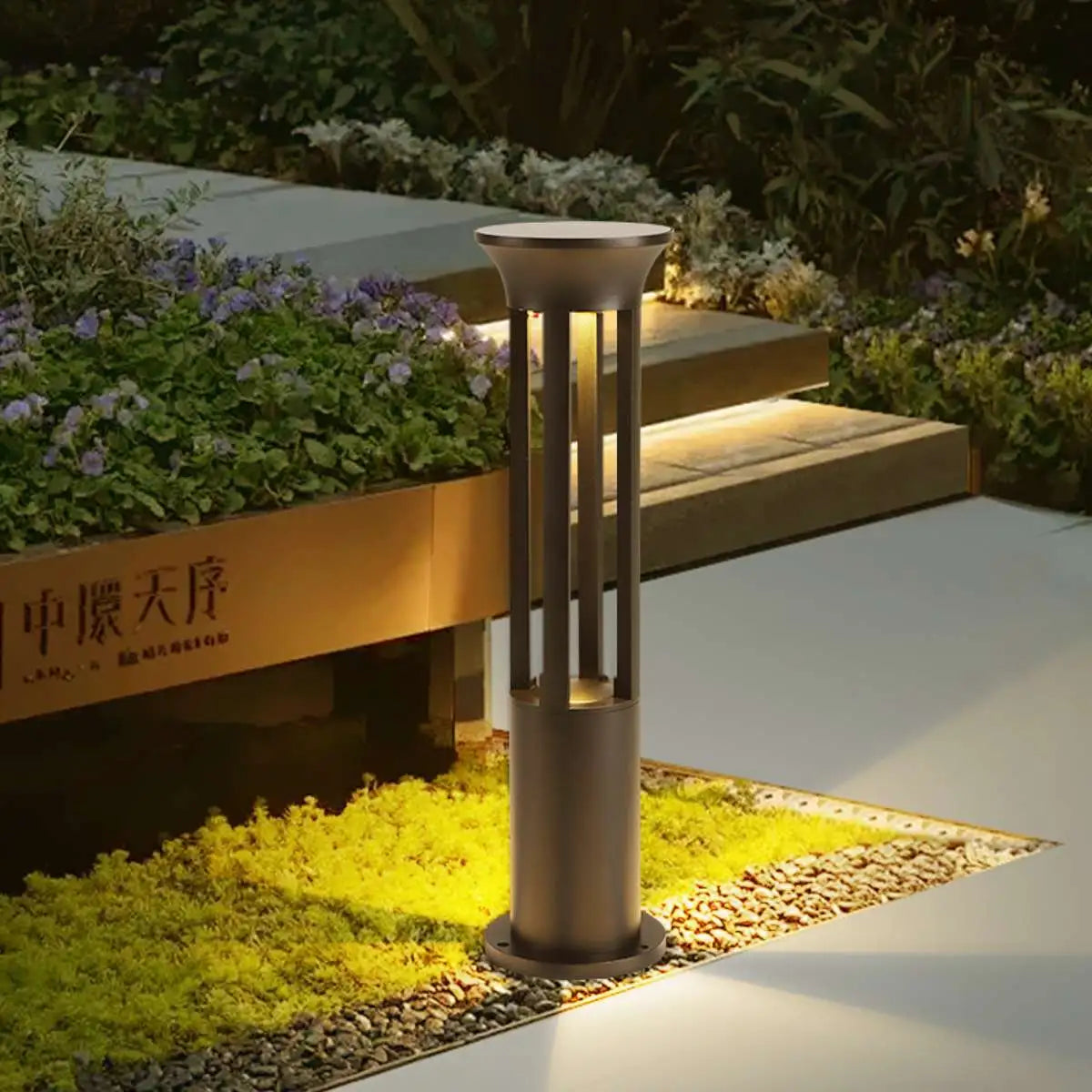 Antizer Cylindrical Lawn Outdoor Floor Lamp
