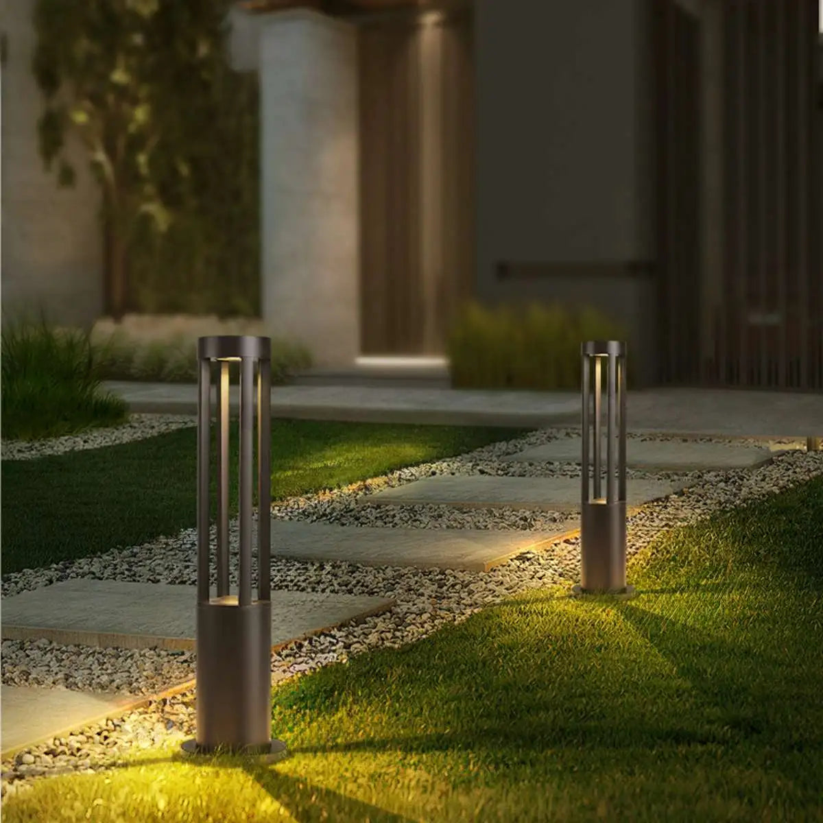 Antizer Cylindrical Lawn Outdoor Floor Lamp