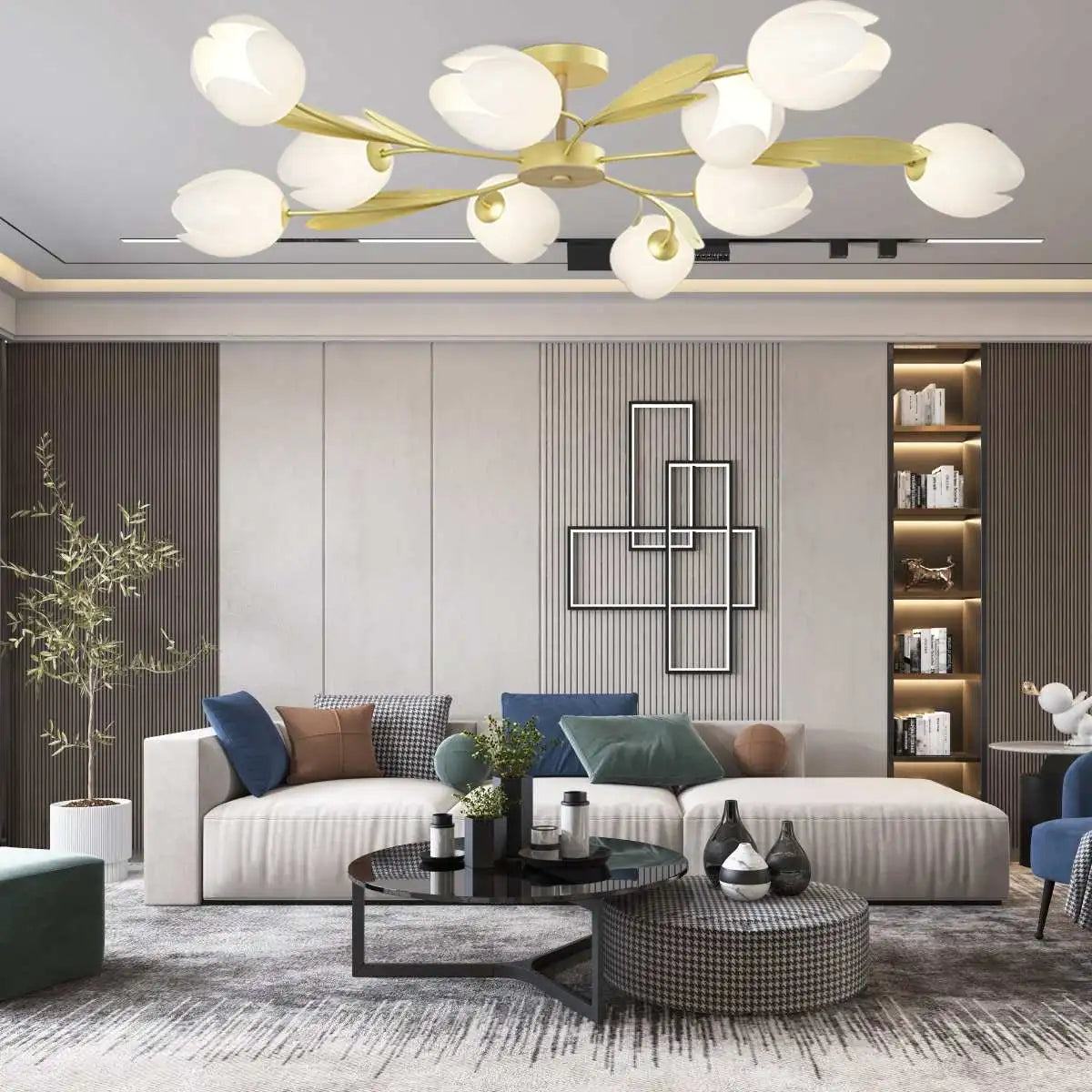 Antizer Magnolia Bud Living Room Chandelier