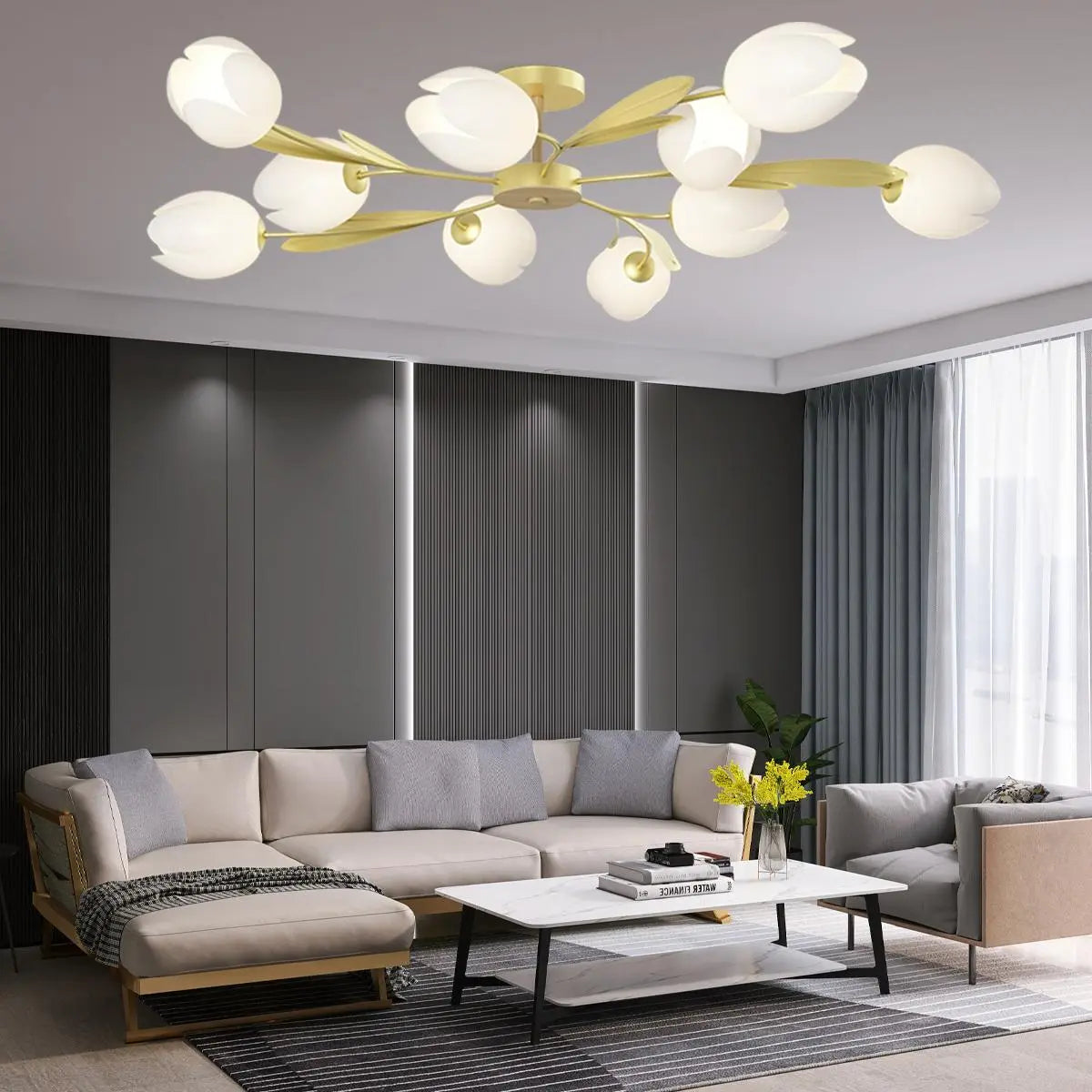 Antizer Magnolia Bud Living Room Chandelier