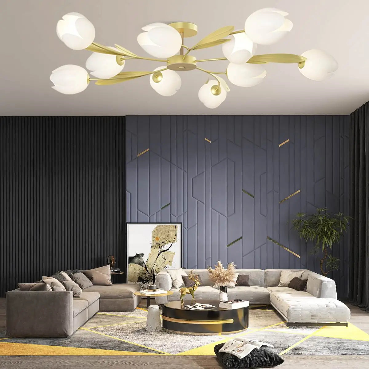 Antizer Magnolia Bud Living Room Chandelier