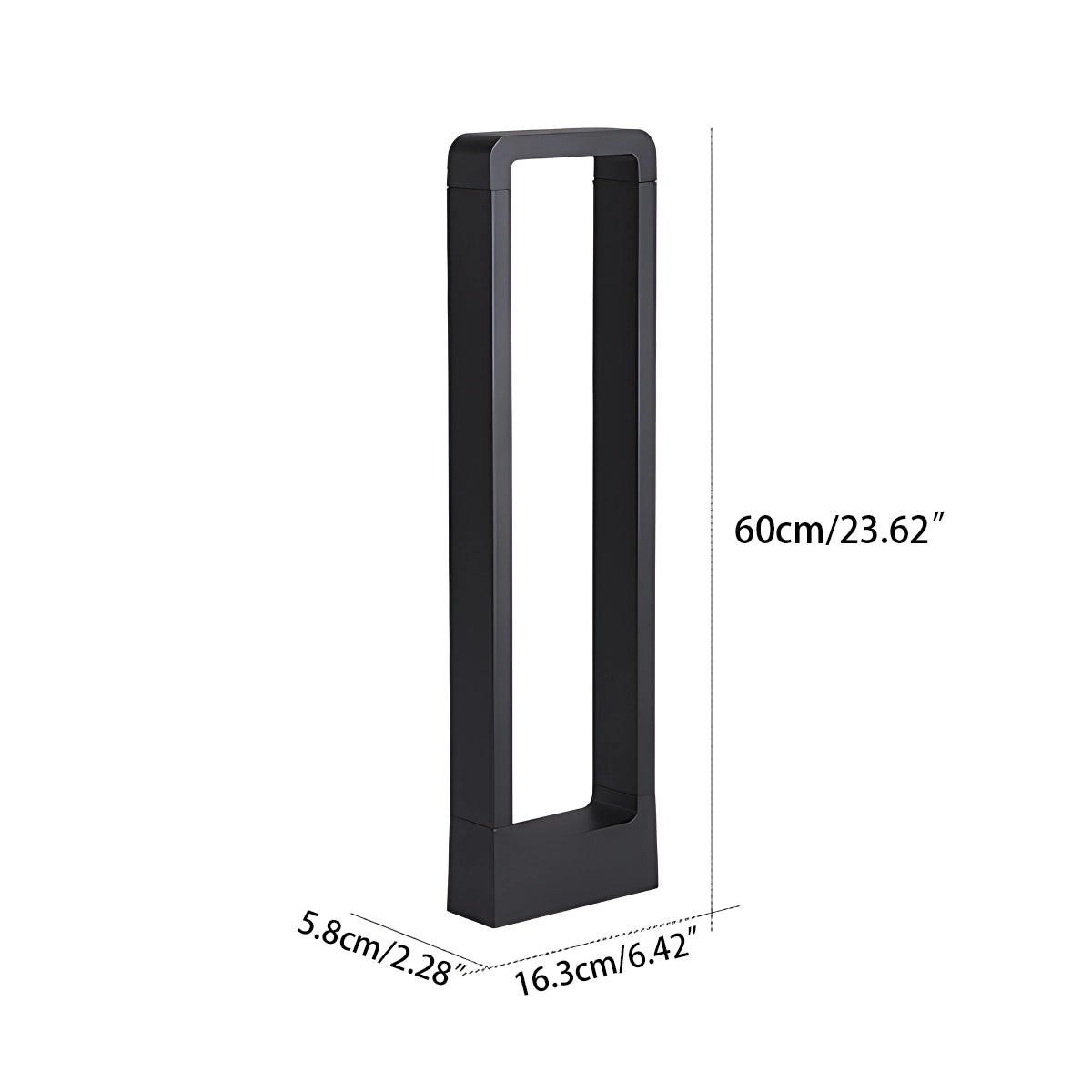 Antizer Solar Rectangular Outdoor Floor Lamp