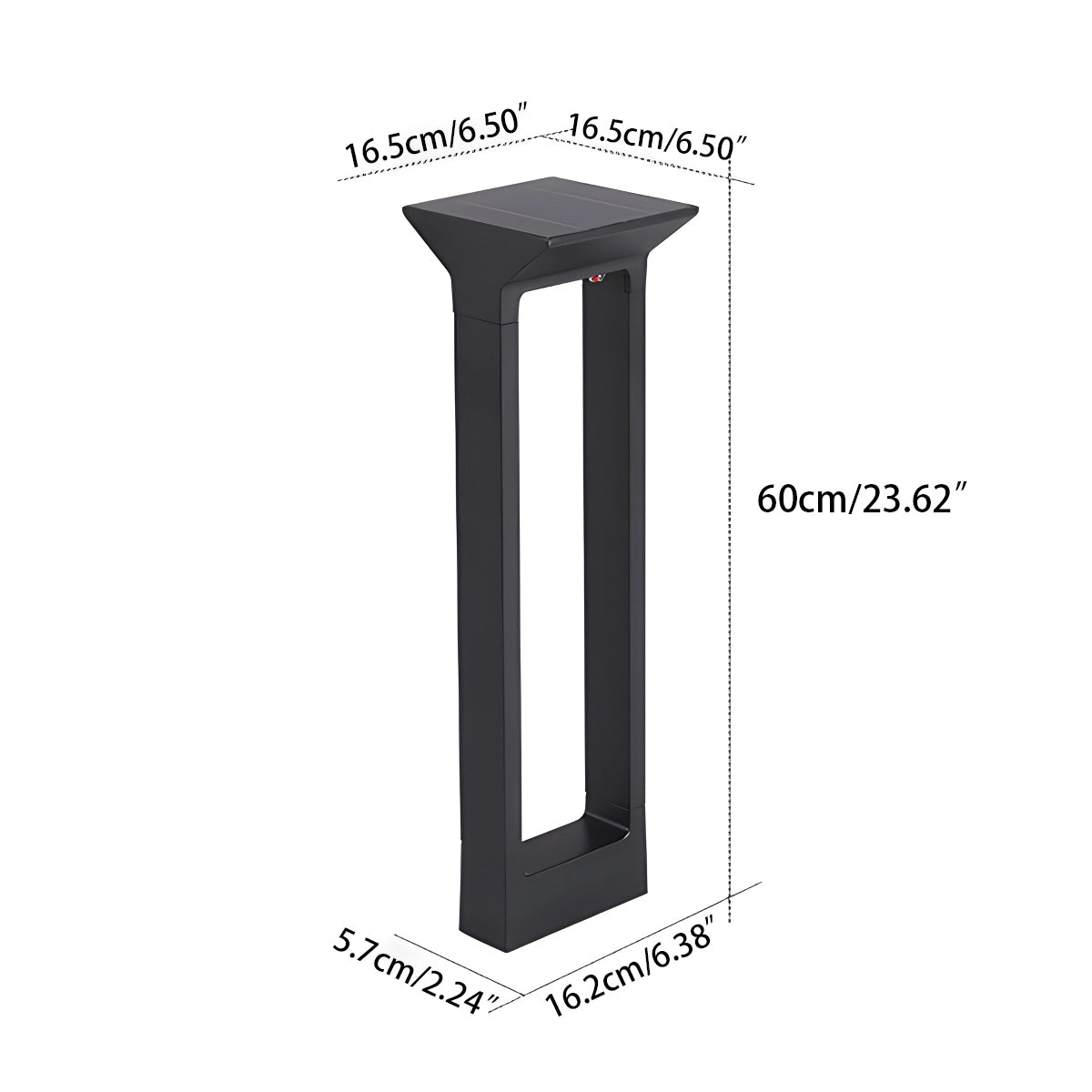 Antizer Solar Rectangular Outdoor Floor Lamp