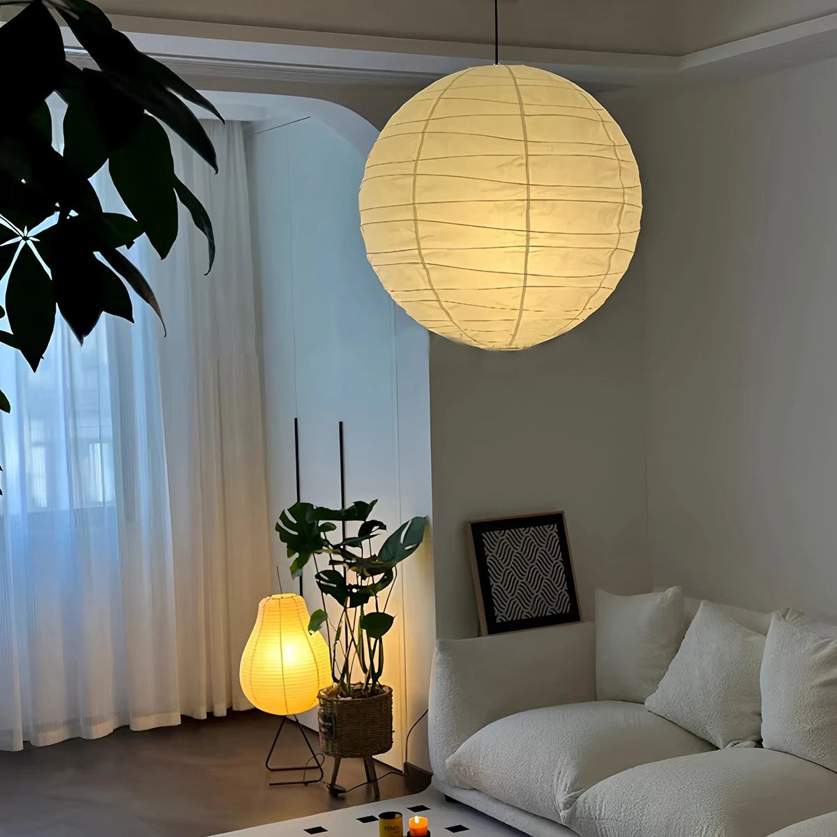 rice paper pendant lamp for living room