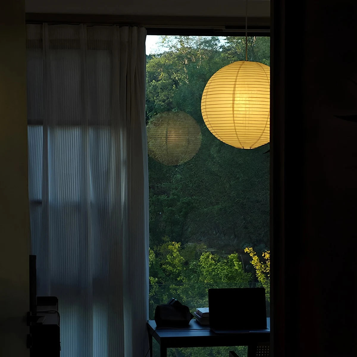 Antizer Akari Spherical Pendant Light for Living Room
