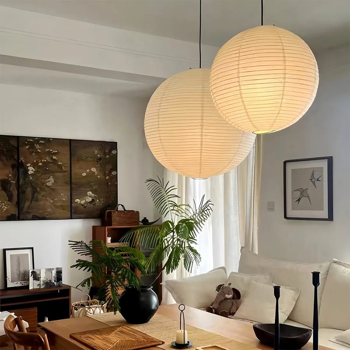 Antizer Akari Spherical Pendant Light for Living Room