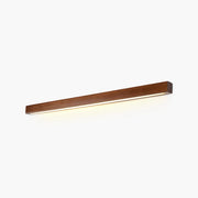 linear wood wall light