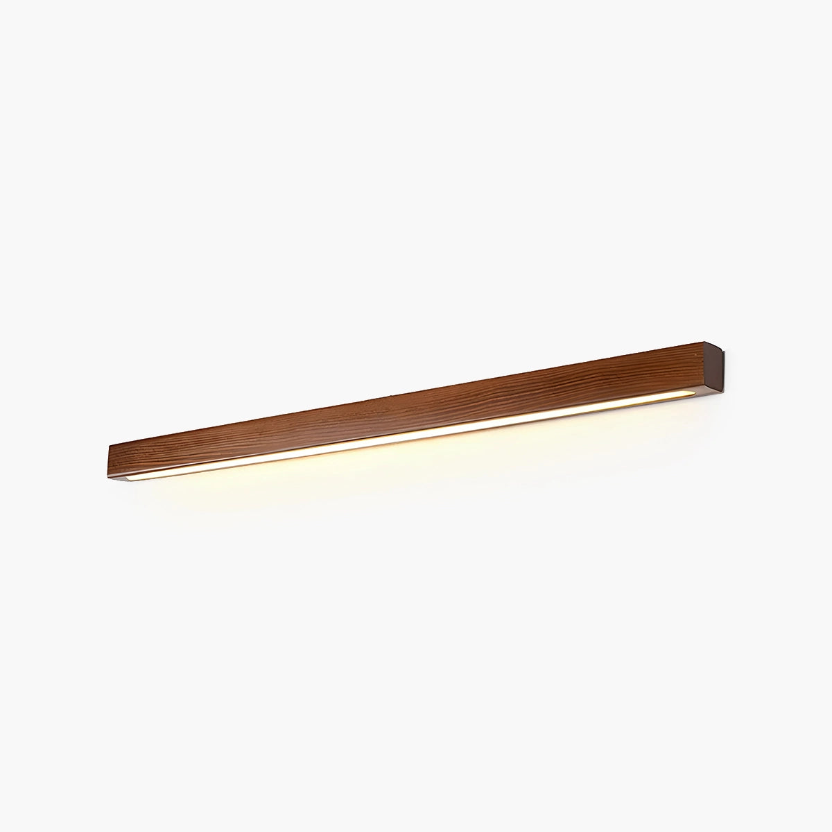 linear wood wall light