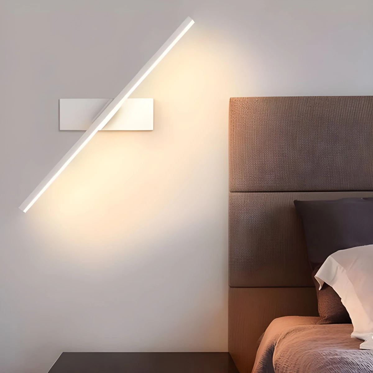 Antizer Bedroom Edge Rotatable Wall Sconce White
