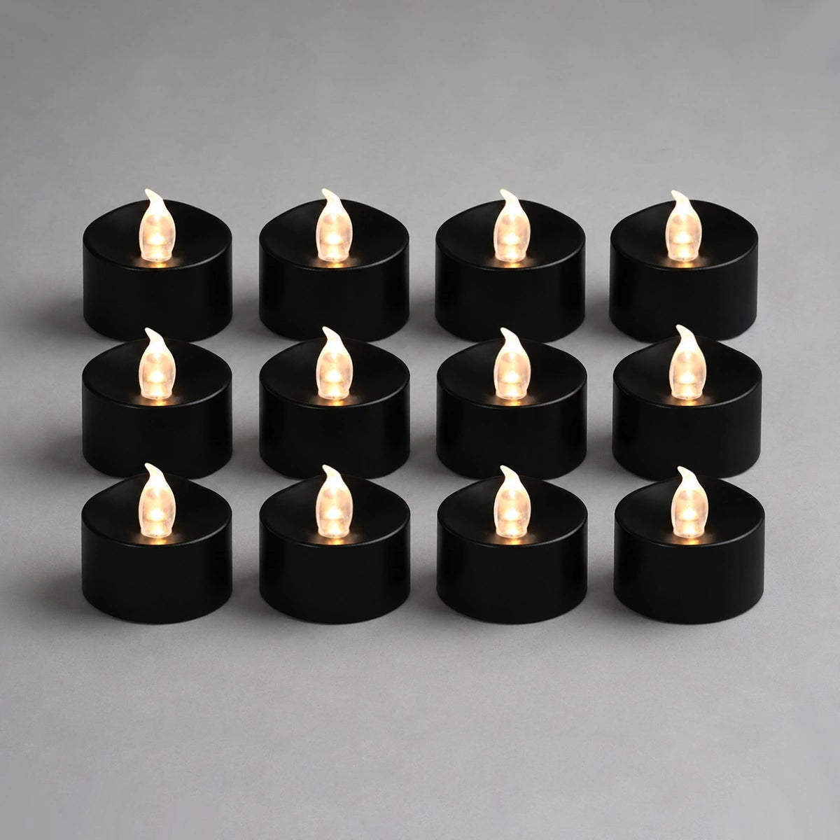 Antizer Black LED Flameless Candle Tealights 100 Pack × 18