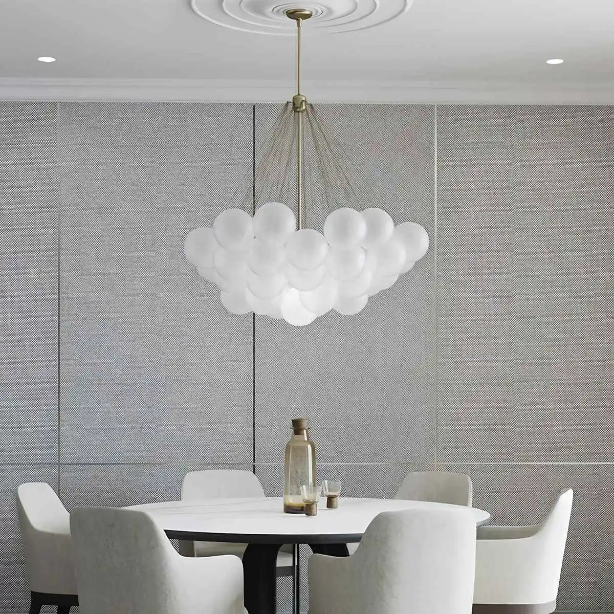 Antizer Modern Bubble Glass Chandelier for Living Room