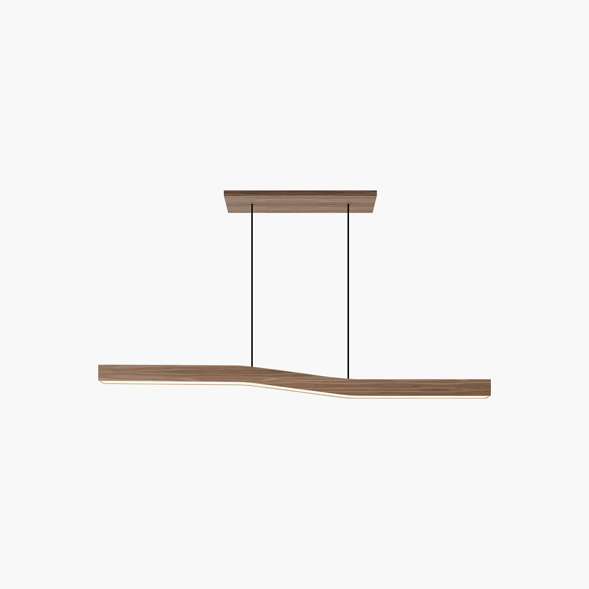 Antizer Woodgrain Linear Pendant Light for Kitchen