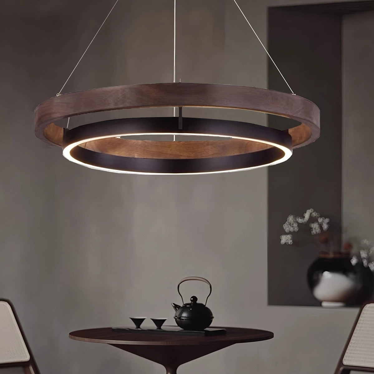 modern led circular chandelier
