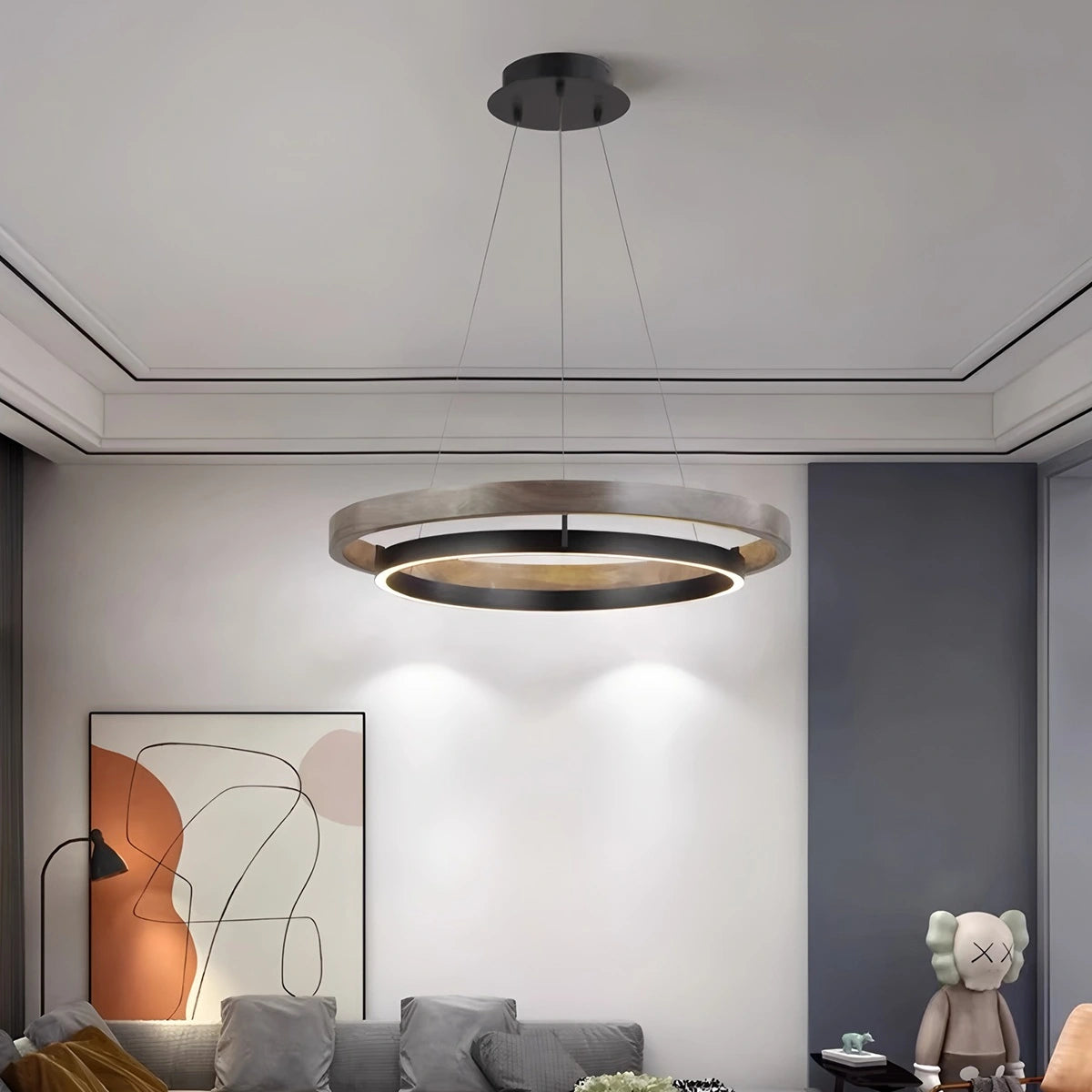 modern ring chandelier