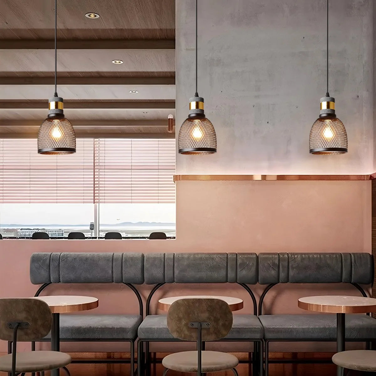 Antizer Concrete Industry Pendant Lamp for Kitchen