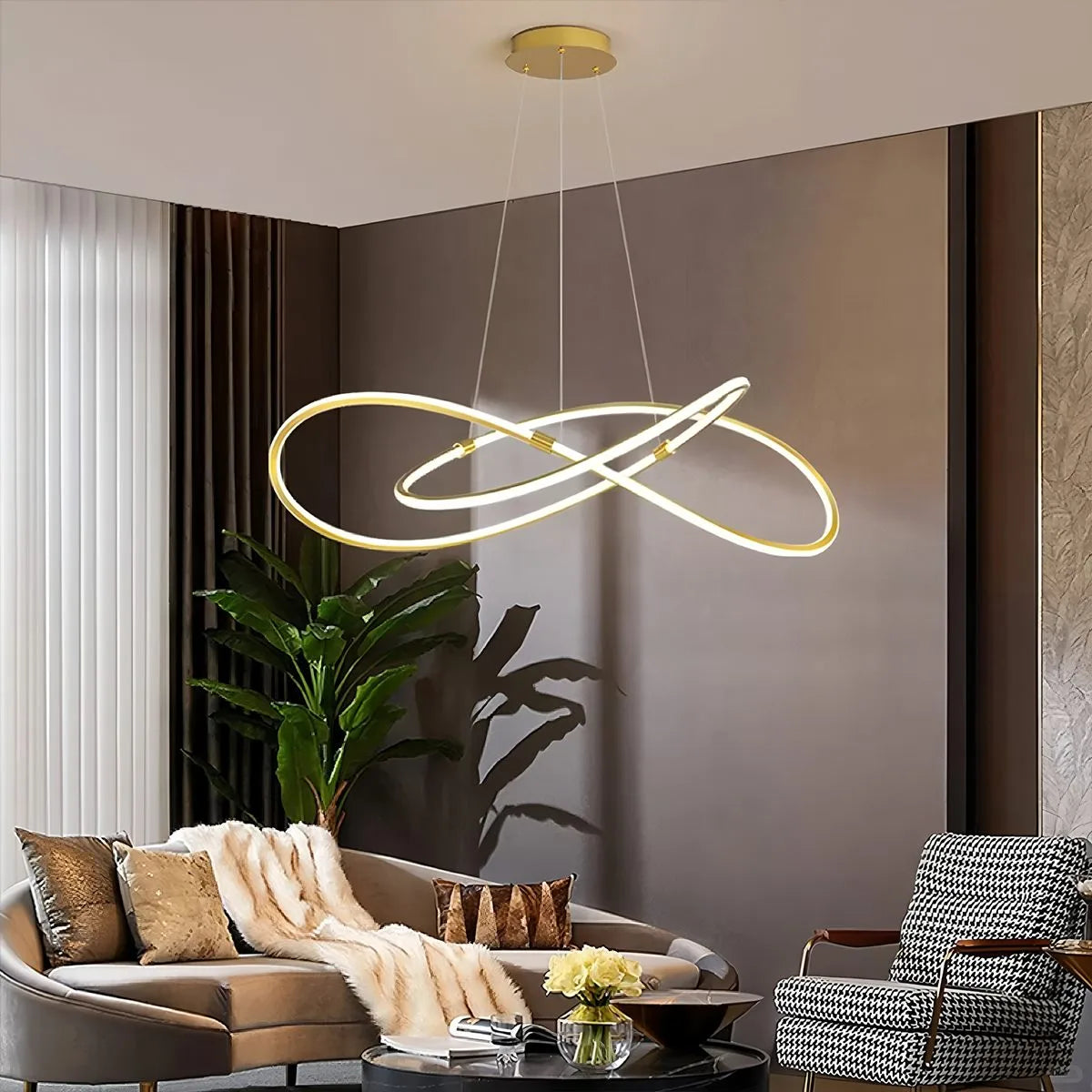 Antizer Creative Linear Chandelier for Dining Room