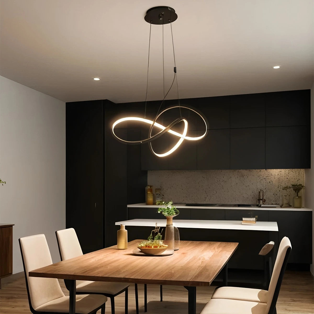 Antizer Creative Linear Chandelier for Dining Room