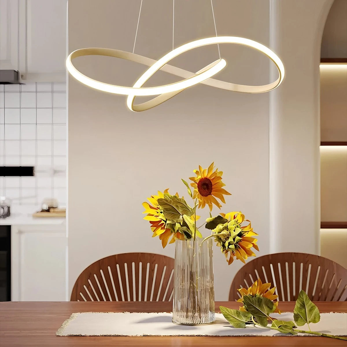 Antizer Creative Linear Chandelier for Dining Room