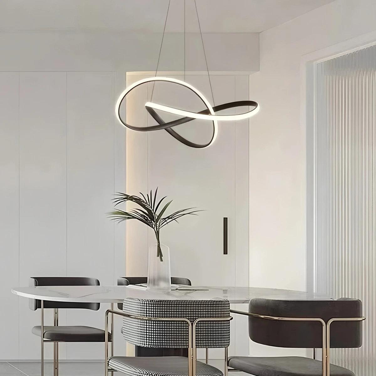 Antizer Creative Linear Chandelier for Dining Room