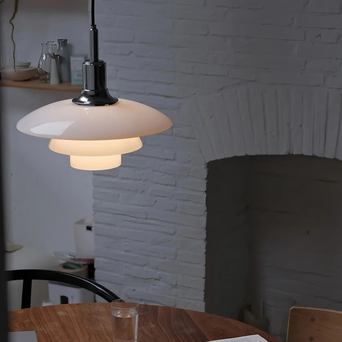 Ambient glass pendant light fixtures