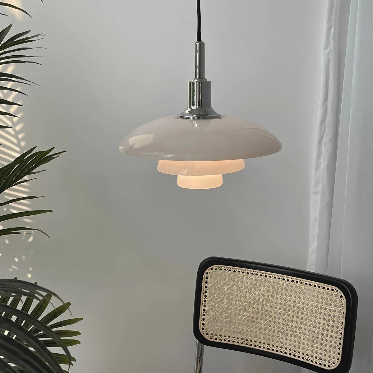 modern glass pendant light