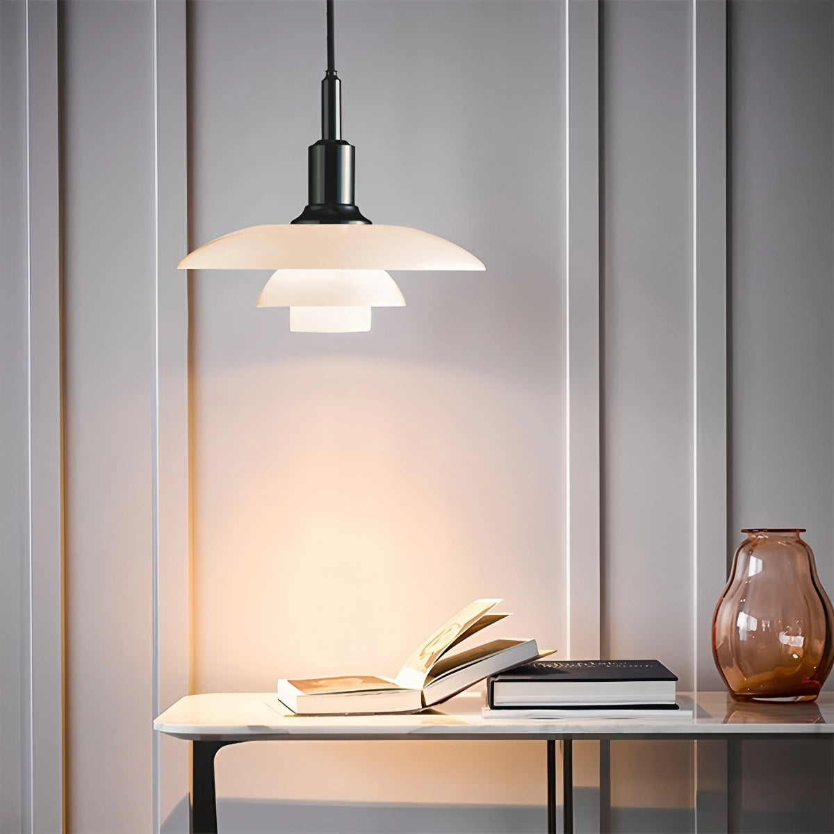 glass pendant light for dining room