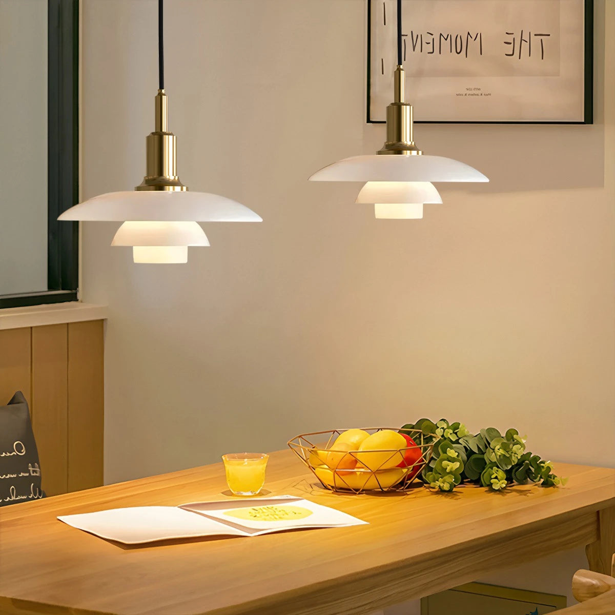 glass pendant light for dining room