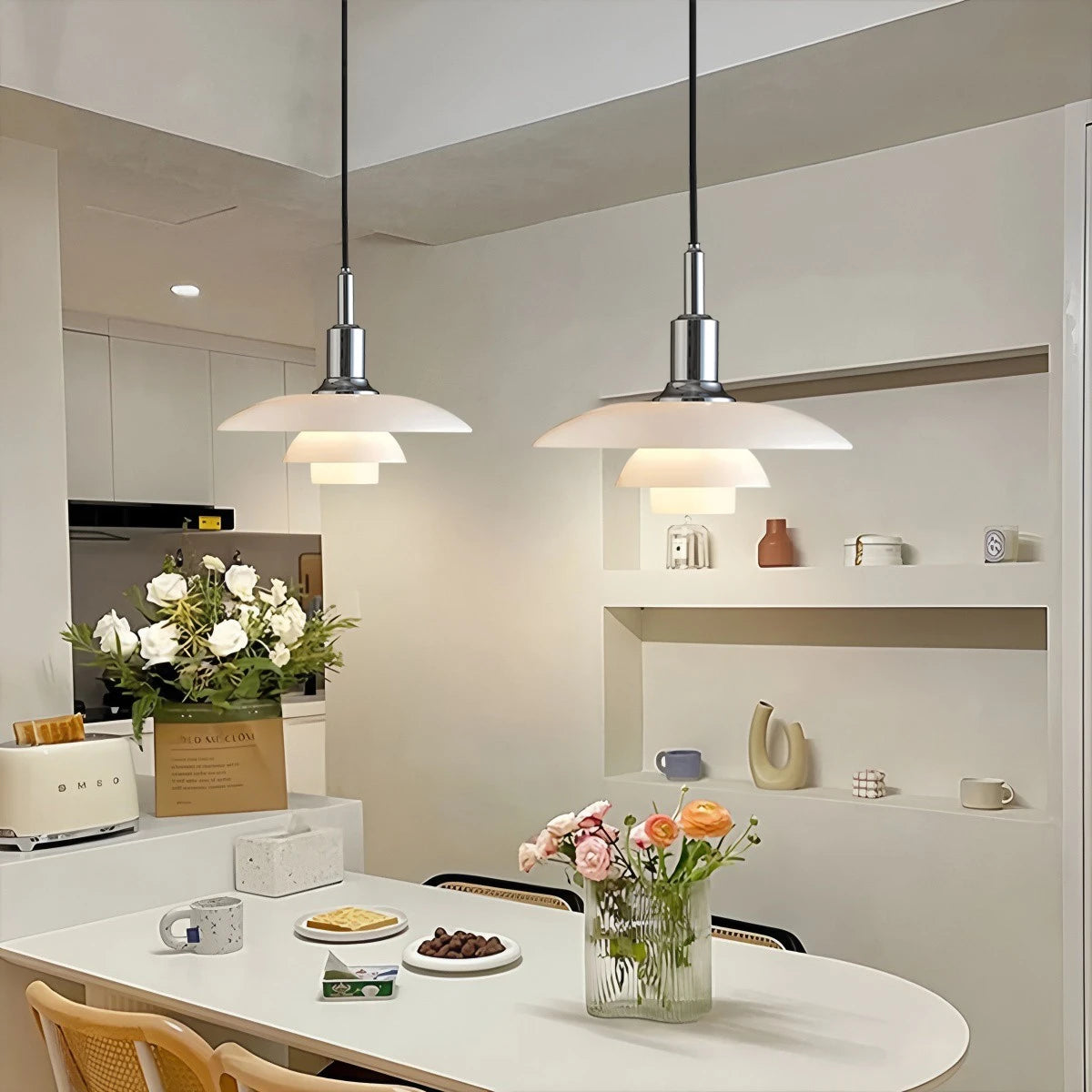 glass pendant light for dining room