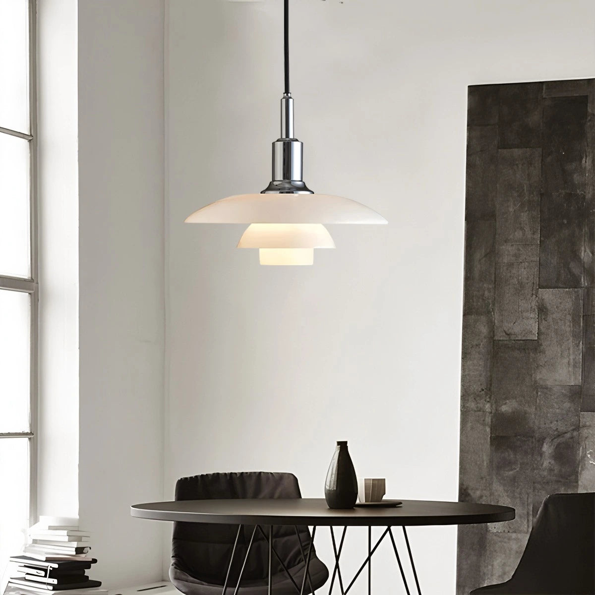 modern glass pendant light
