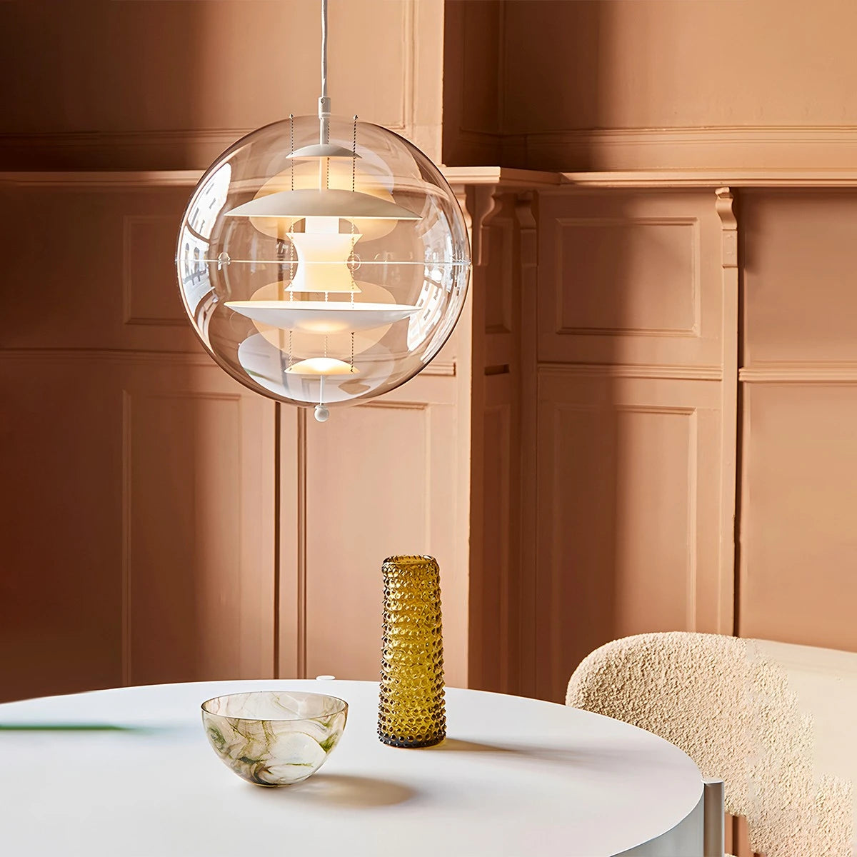 Antizer Danish Globe Dining Room Pendant Light