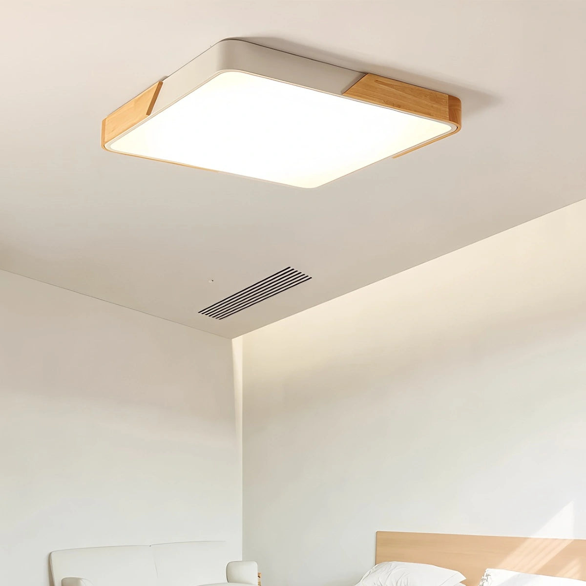 natural wood ceiling light