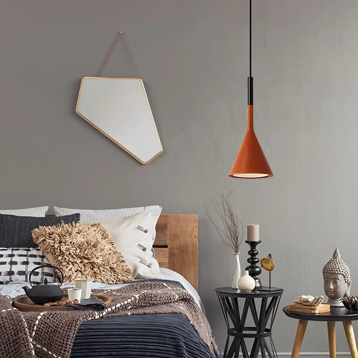 cone pendant light for bedroom