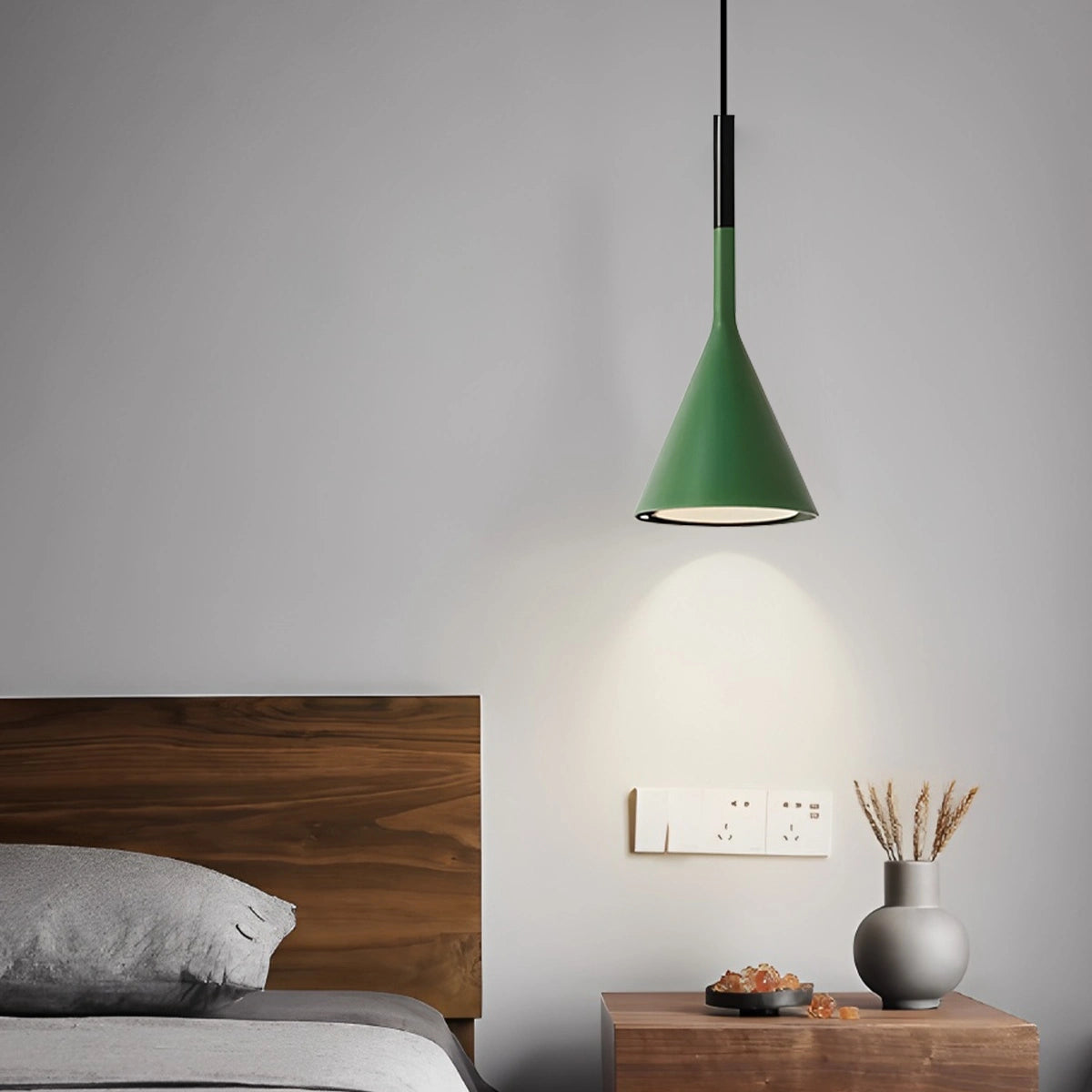 modern cone pendant light