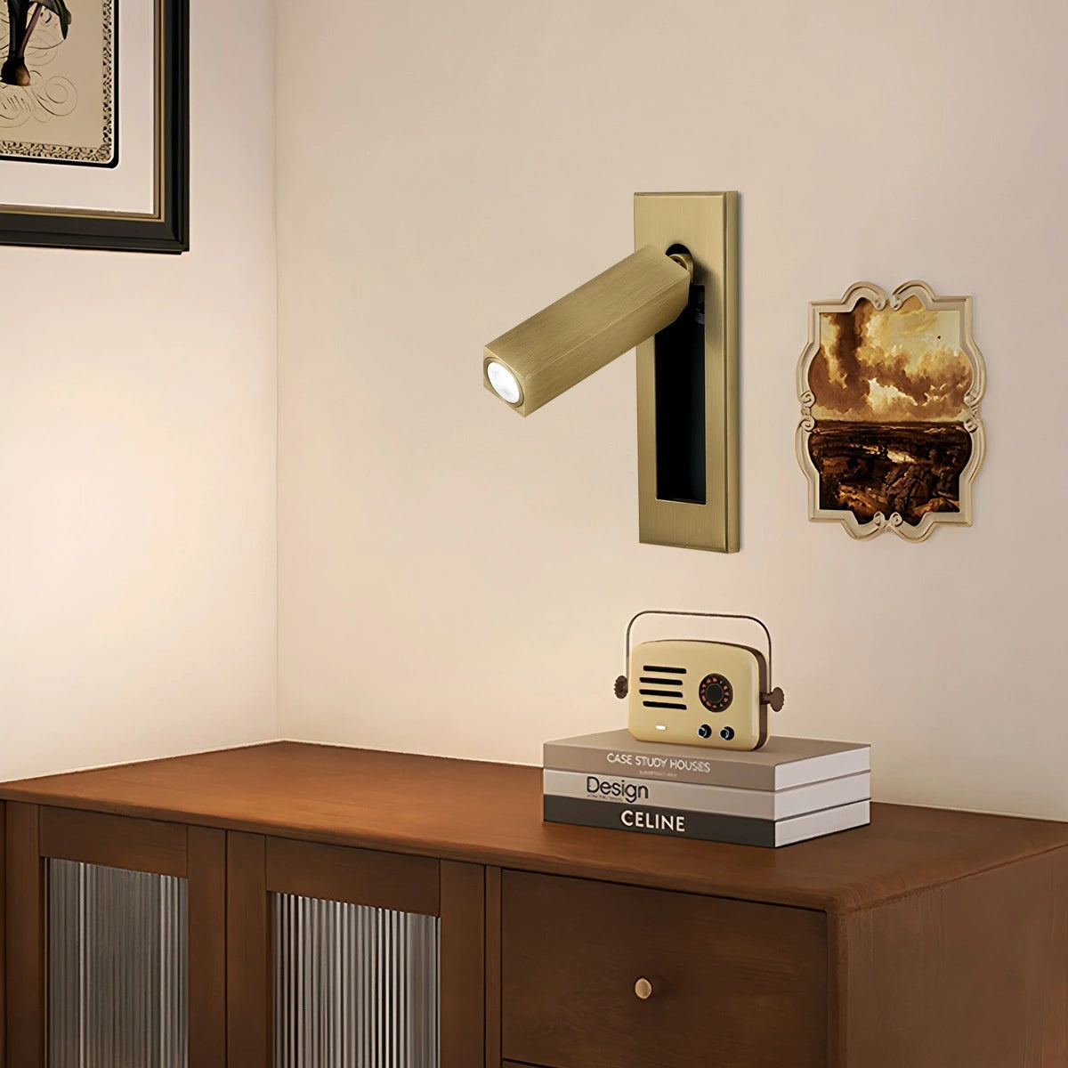 modern recessed wall light