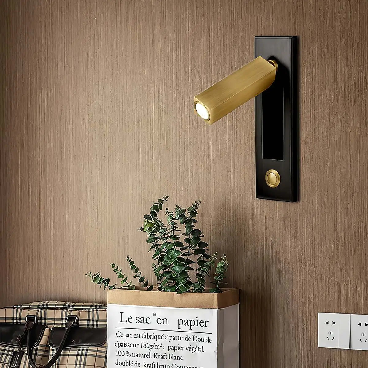 modern recessed wall light