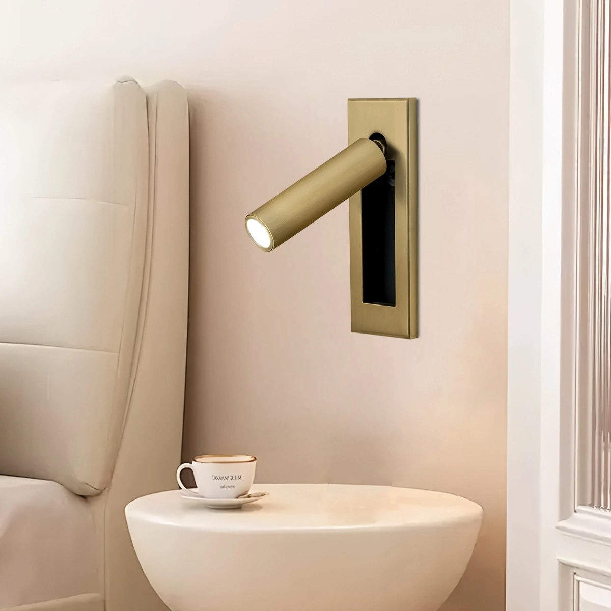 modern recessed wall light