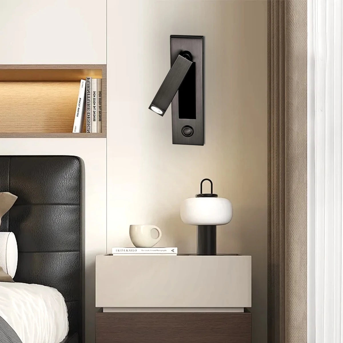 LED recessed wall light for bedroom