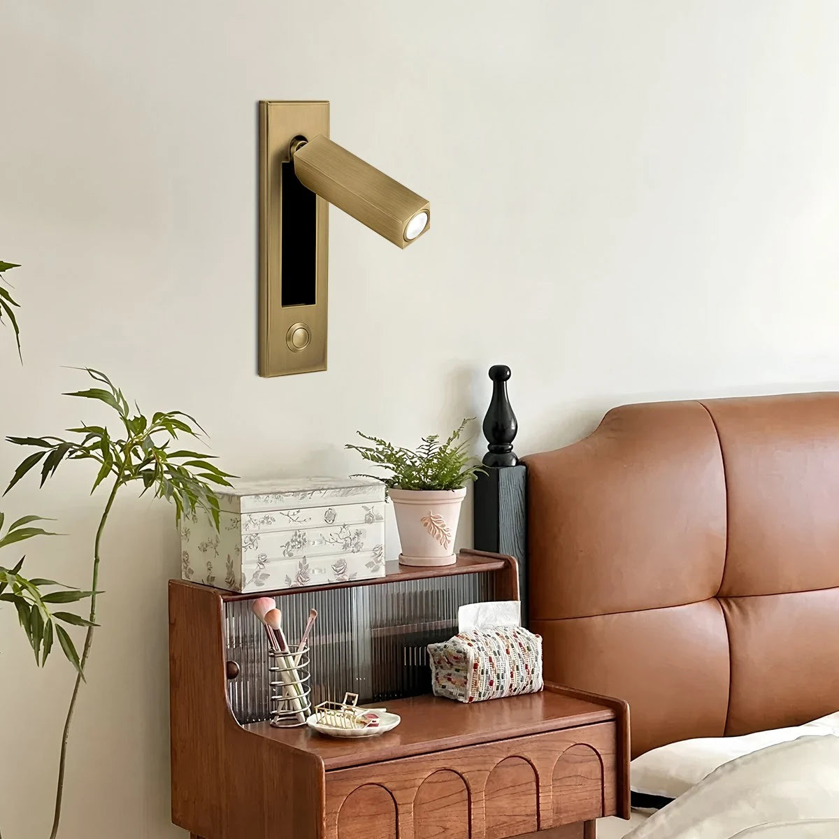 modern recessed wall light for bedroom