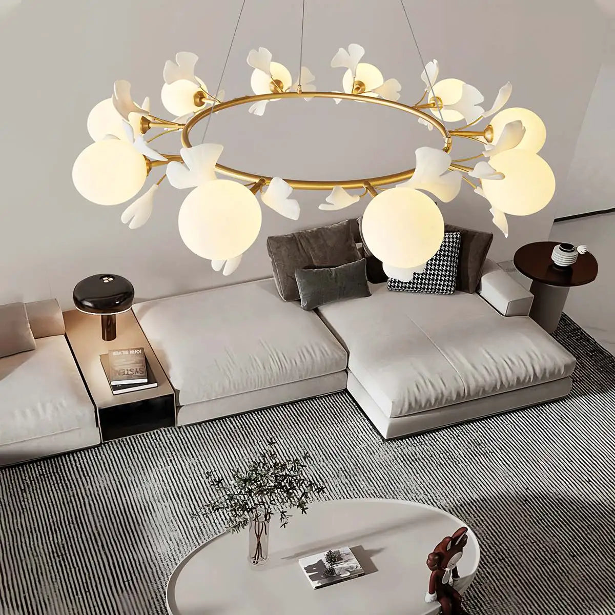 Antizer Evander Ginkgo Chandelier for Dining Area