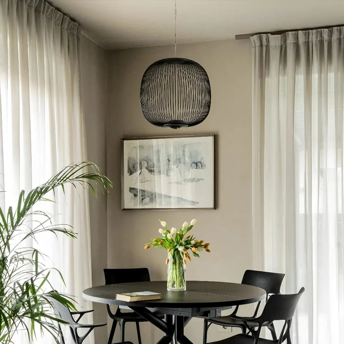 bird cage pendant light for dinng table