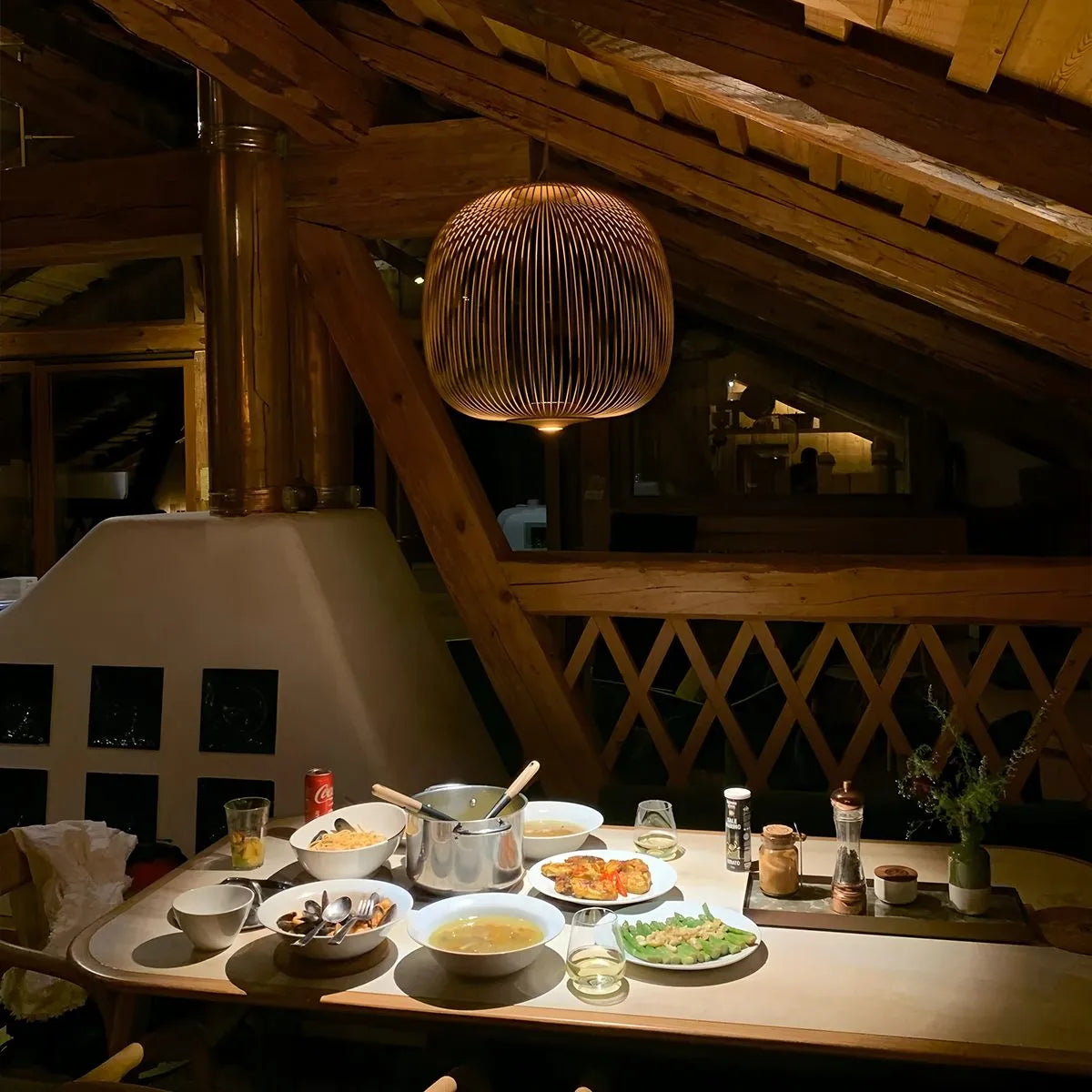 bird cage pendant light for dining room