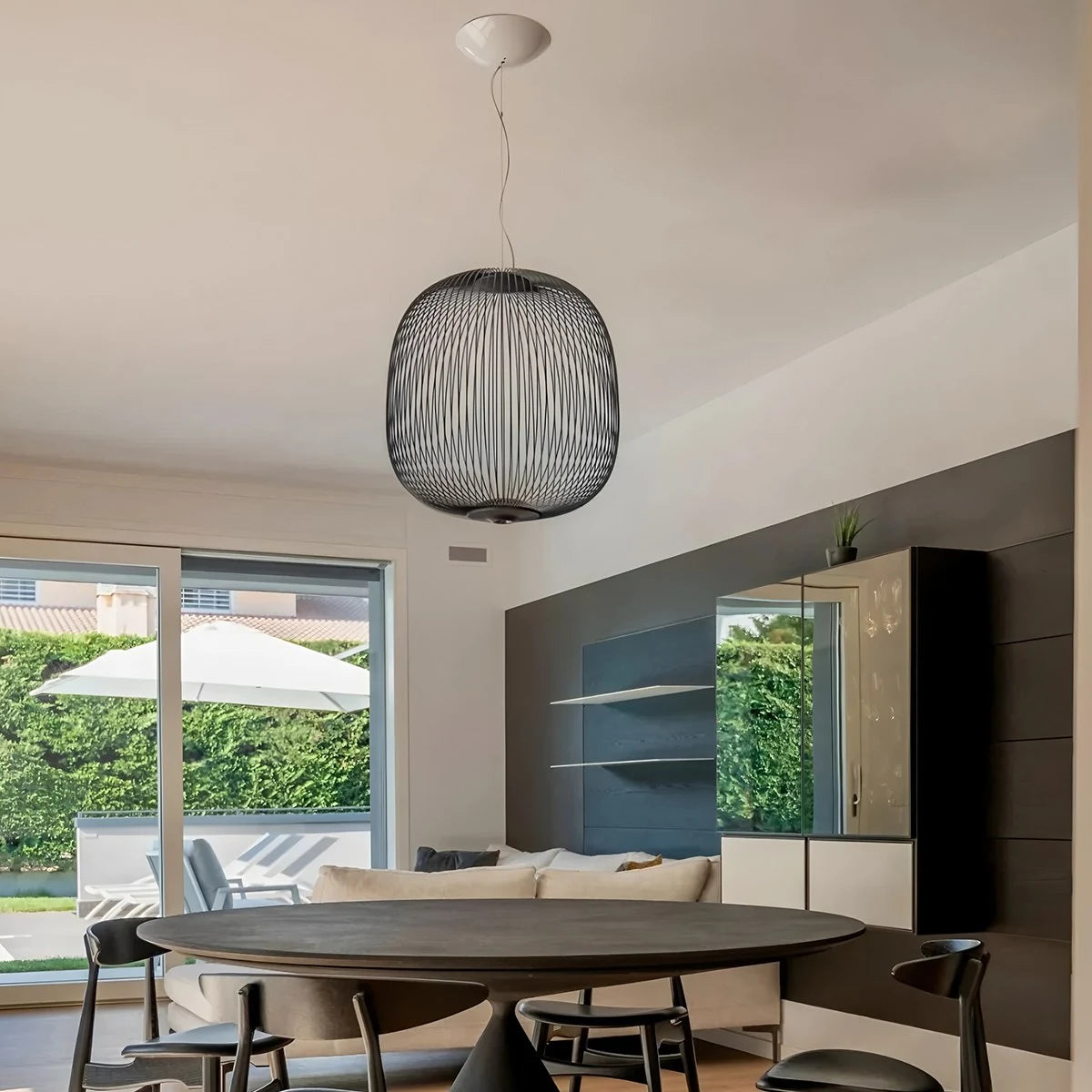 bird cage pendant light for dining table