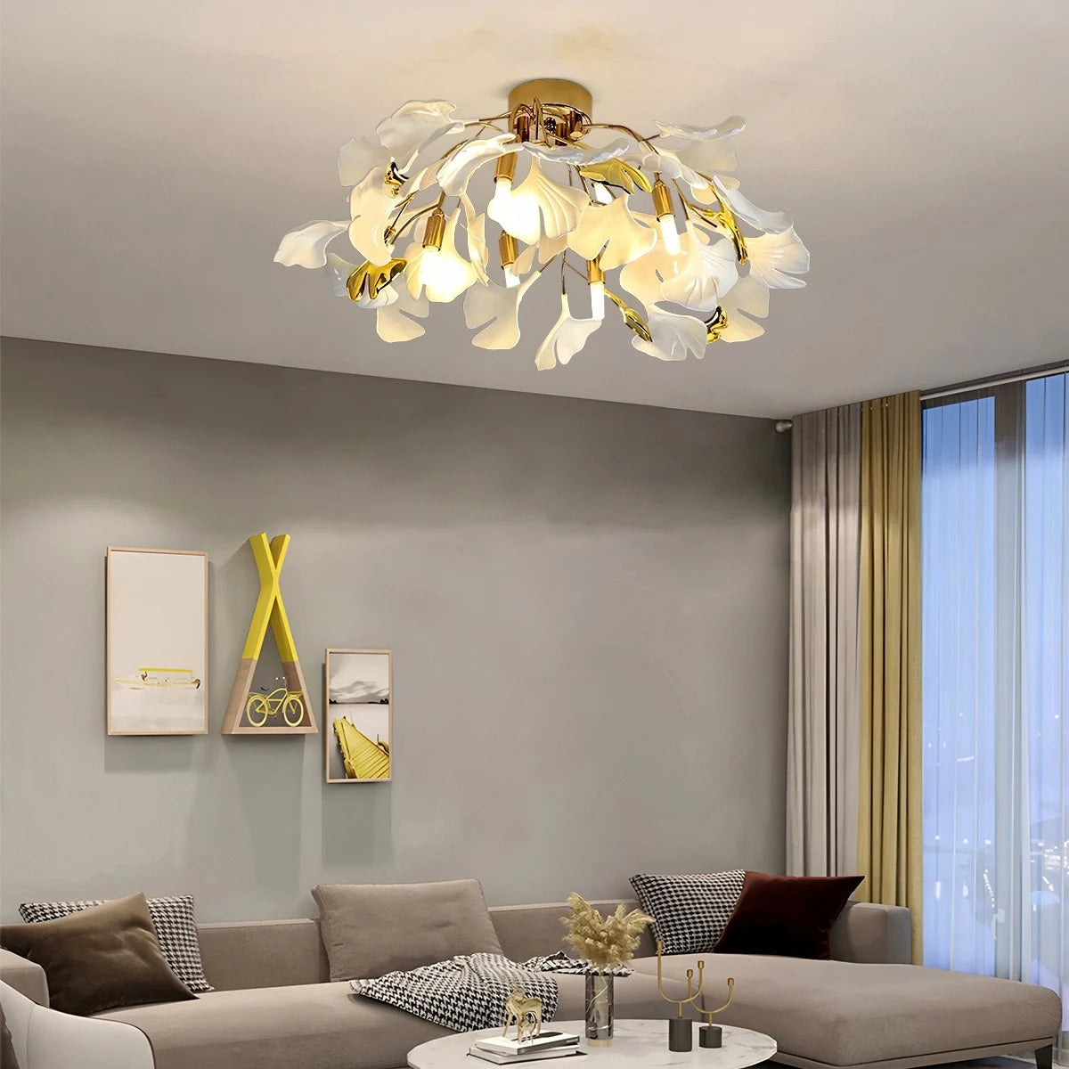 Antizer Ginkgo Ceiling Lamp for Bedroom