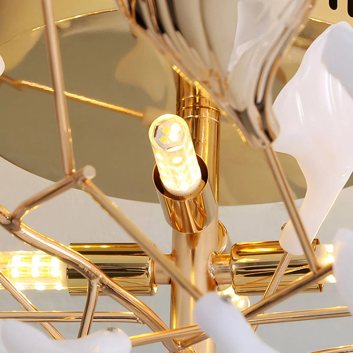 Antizer Ginkgo Rotating Ceiling Lamp for Bedroom