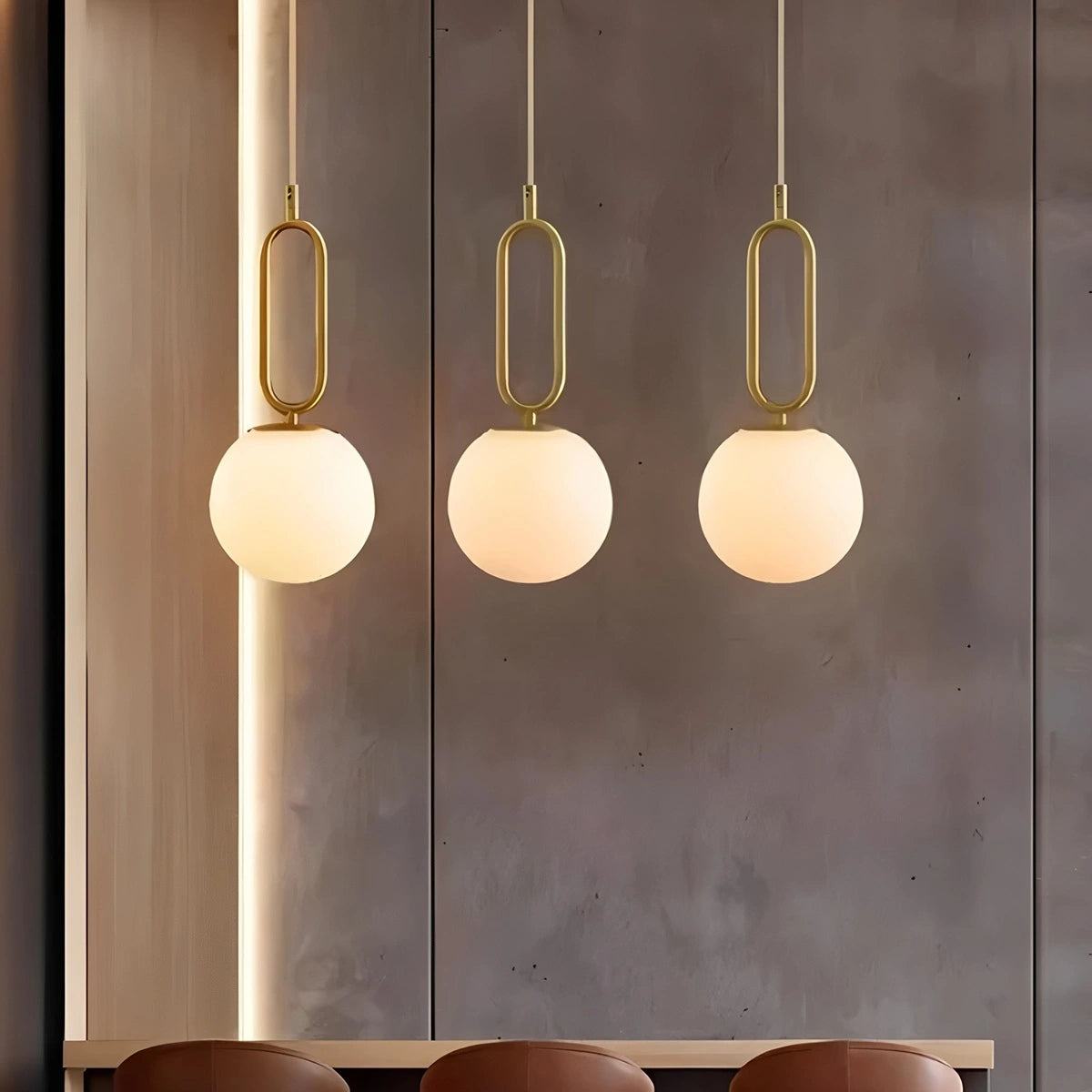 Antizer Gong Alabaster Globe Pendant Light for Bedroom
