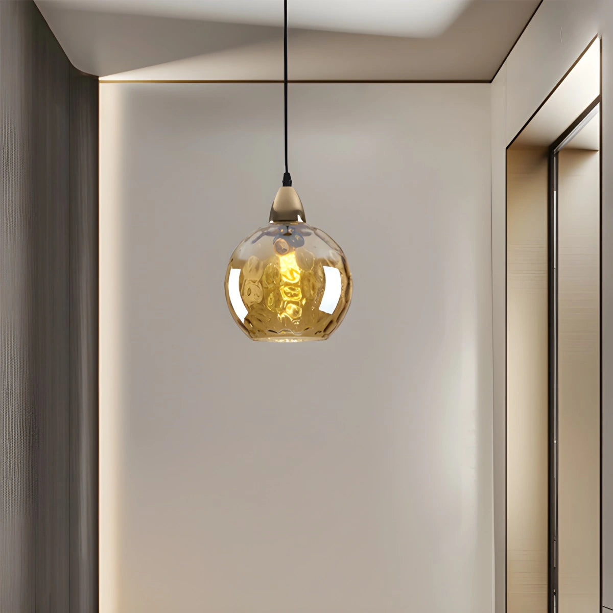 modern glass ball pendant light