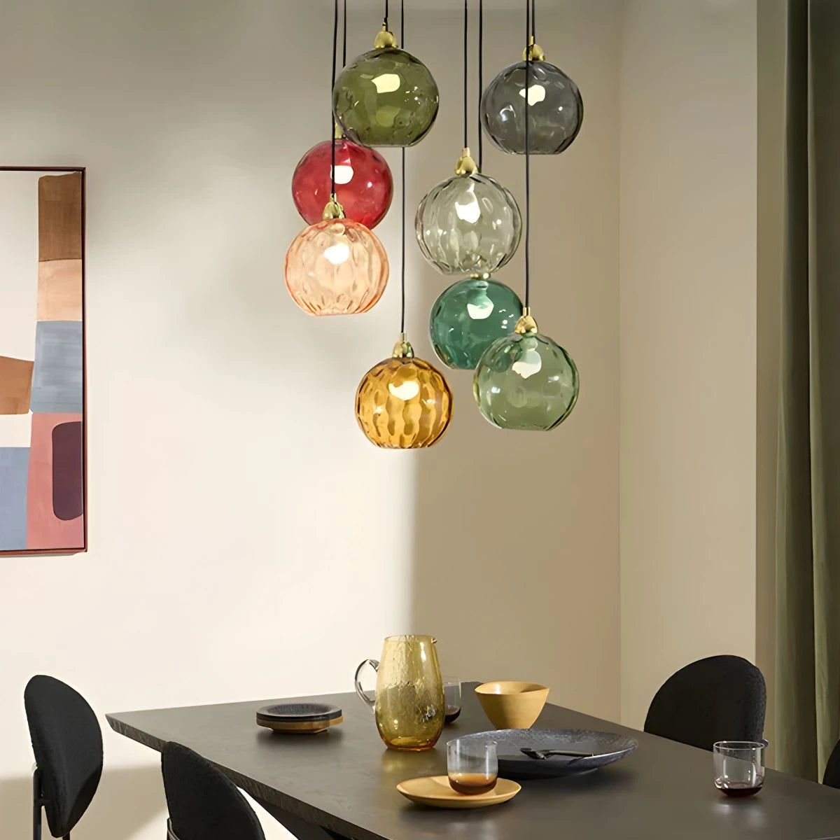 glass globe pendant light