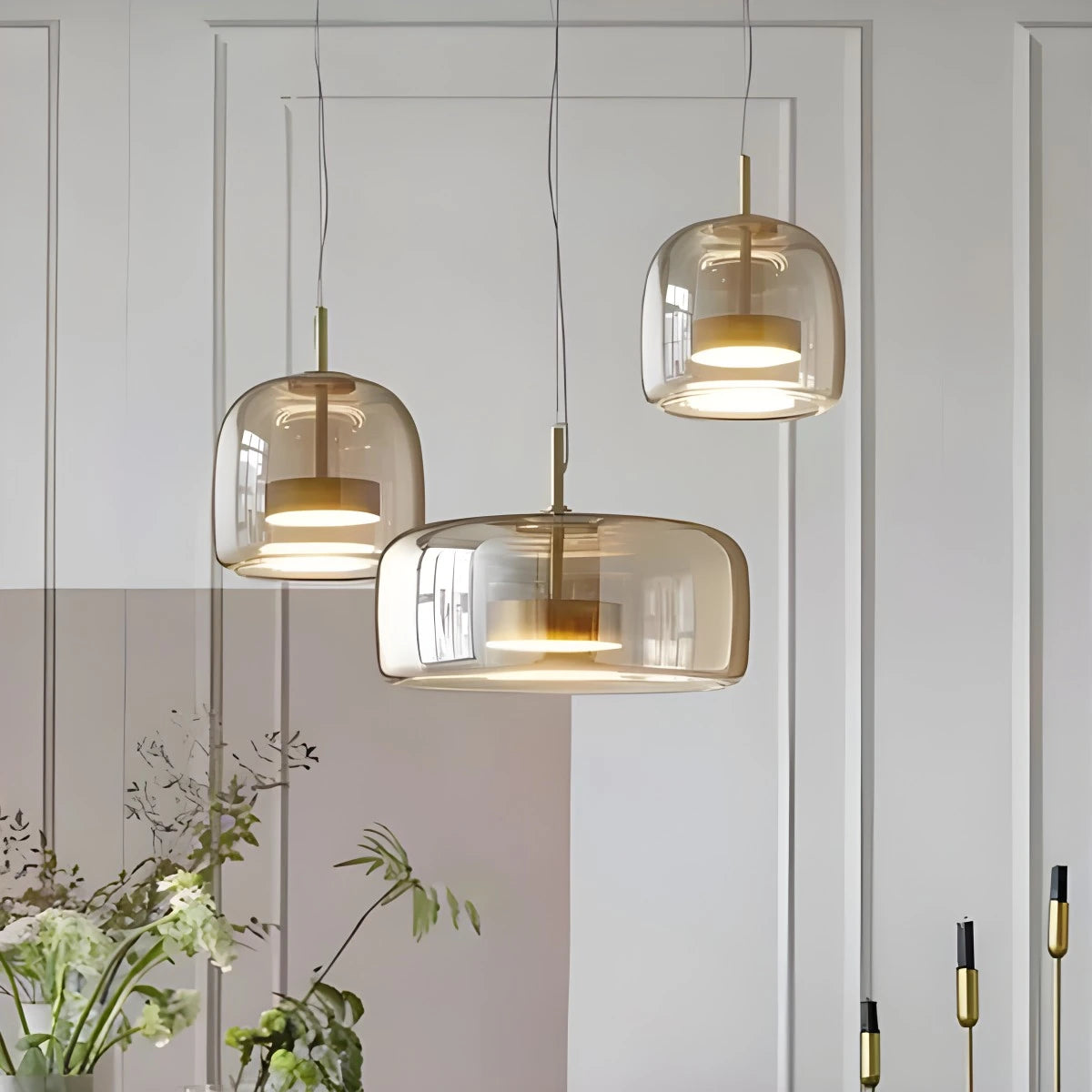 glass pendant lights